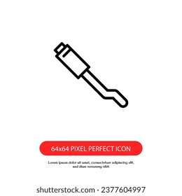 car echaust outline icon pixel perfect for web or mobile app