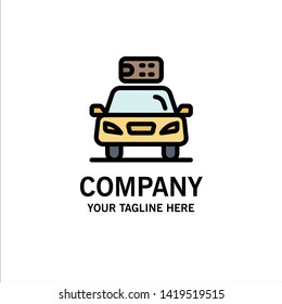Car, Ecology, Electric, Energy, Power Business Logo Template. Flat Color
