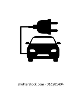car ecology - vector icon