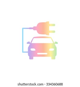car ecology  - vector icon