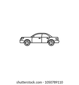 car of the eighties icon. Element of generation icon for mobile concept and web apps. Thin line  icon for website design and development, app development. Premium icon on white background
