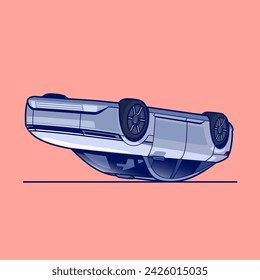 Car Electic Backwards Cartoon Vector Icon Illustration.
Technology Transportation Icon Concept Isolated Premium
Vector. FlatCartoon Style