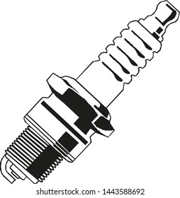 Car electric candle vector symbol illustration