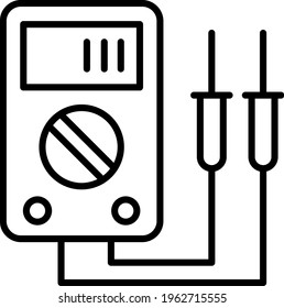 Car Electric Check Vector Icon Design, Motor Vehicle Service And Automobile Repair Shop Symbol, Lorry Spare Parts Sign, Auto Mechanic Stock Illustration, Digital Multimeter Tester Concept