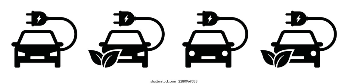 Car Electric Energy Icon Vector Illustration