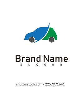 tecnología de logotipo moderno eléctrico para coches