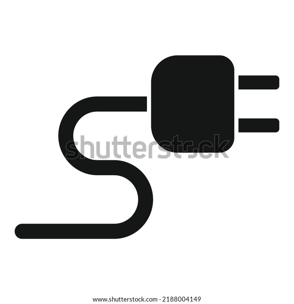 Car electric plug icon simple vector. Auto part.\
Wheel brake