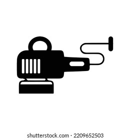 Car electric polisher grinder icon | Black Vector illustration |