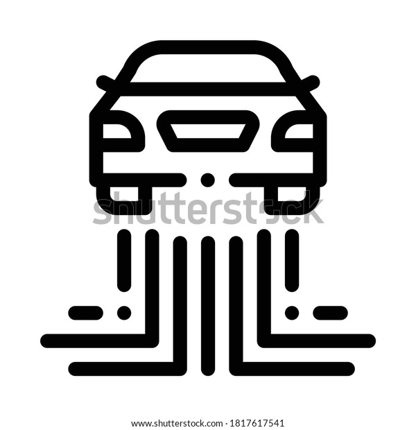 car electronic\
technology icon vector. car electronic technology sign. isolated\
contour symbol\
illustration
