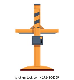 Car elevator icon. Cartoon of car elevator vector icon for web design isolated on white background