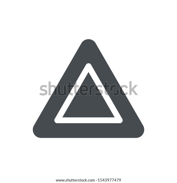 Car emergency triangle icon\
isolated on white background. Caution symbol modern, simple,\
vector, icon for website design, mobile app, ui. Vector\
Illustration