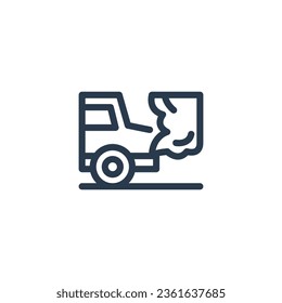 Car Emissions vector icon illustration