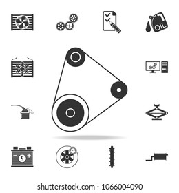 car engine belt icon. Detailed set of car repear icons. Premium quality graphic design icon. One of the collection icons for websites, web design, mobile app on white background