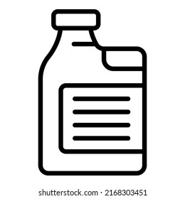 Car Engine Fluid Icon Outline Vector. Auto Liquid. Water Coolant