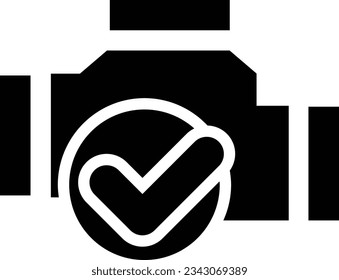 Icono de glifo del motor del automóvil - Icono único, vector