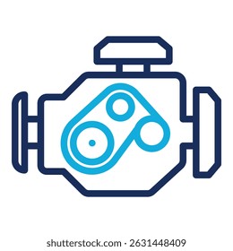 Elemento del icono del motor de coche para el diseño