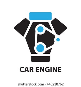 Car Engine  ,icon and symbol