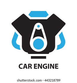 Car Engine  ,icon and symbol