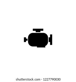 car engine icon. car engine vector illustration on white background for web and apps.