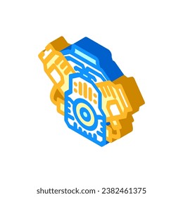 car engine car mechanic isometric icon vector. car engine car mechanic sign. isolated symbol illustration