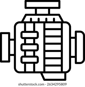 Motor de coche Nuevo Vector de diseño de iconos creativos