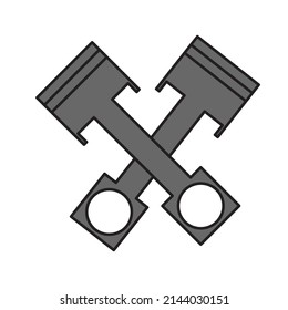 car engine pistone icon vector design