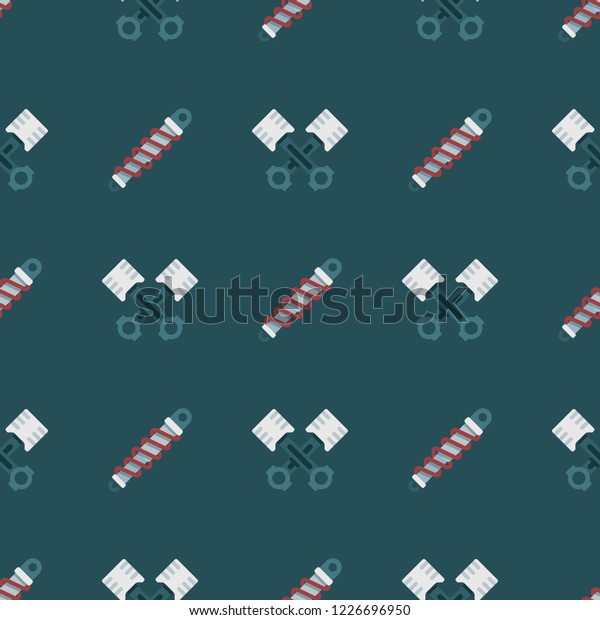 Car\
engine pistons and shock absorbers seamless pattern. Pattern\
background car parts, auto service and repair\
garage