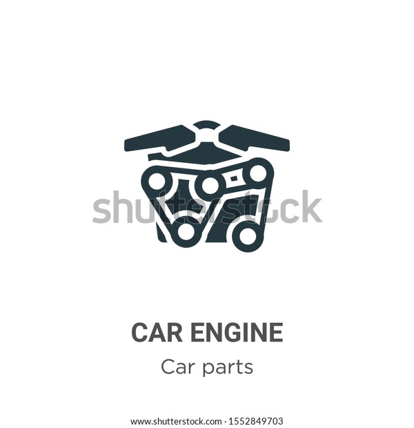 Car engine vector icon on white\
background. Flat vector car engine icon symbol sign from modern car\
parts collection for mobile concept and web apps\
design.