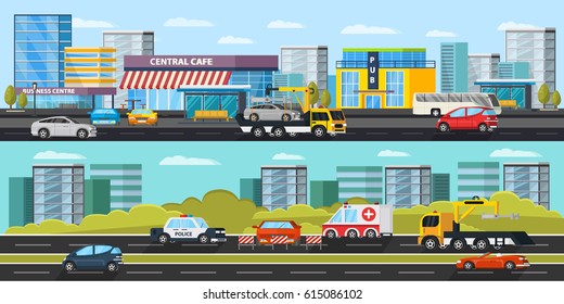 Similar Images, Stock Photos & Vectors of transportation and city