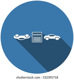 Car Evacuator Icon Vector flat design style