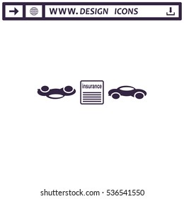 Car Evacuator Icon Vector flat design style