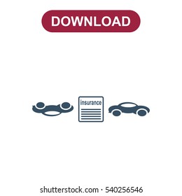 Car Evacuator Icon Vector flat design style