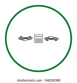 Car Evacuator Icon Vector flat design style