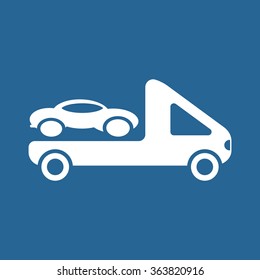 car evacuator  icon, vector illustration. Modern design. Flat design style