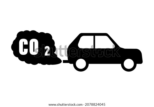 Car Exhaust Carbon Dioxide Co2 Black Stock Vector (Royalty Free ...