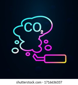 Car, exhaust co2, smoke, cloud nolan icon. Simple thin line, outline vector of car harmful gases icons for ui and ux, website or mobile application