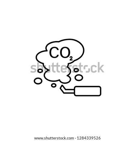 Car, exhaust CO2, smoke, cloud icon. Element of car harmful gases icon for mobile concept and web apps. Detailed Car, exhaust,Co2, smoke, cloud icon can be used for web and mobile