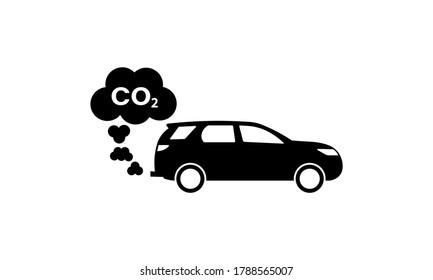 Car Exhaust Fumes Co2 Icon Vector Stock Vector (Royalty Free ...