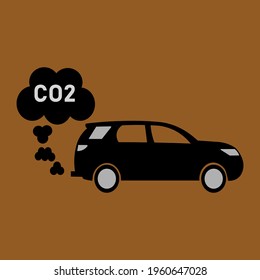 Car Exhaust Fumes Co2 Icon Vector Stock Vector (Royalty Free ...