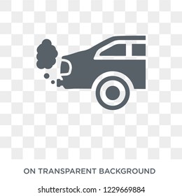 car exhaust icon. car exhaust design concept from Car parts collection. Simple element vector illustration on transparent background.