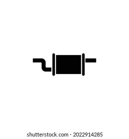 car exhaust icon illustration design