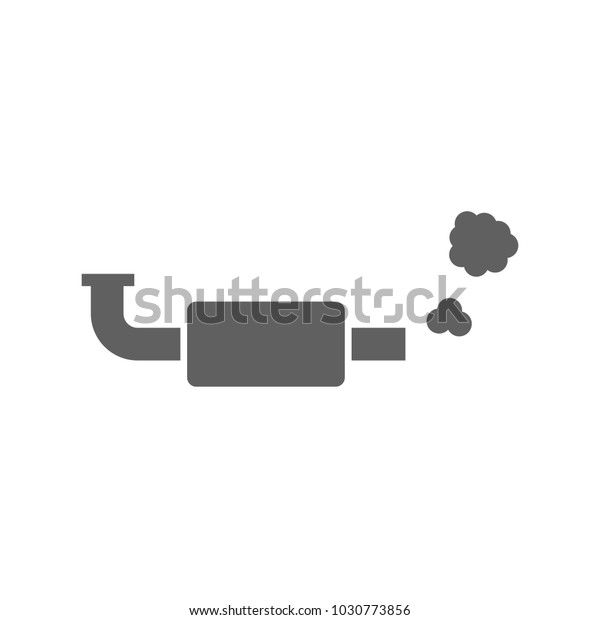 Car Exhaust Icon Vector Stock Vector (Royalty Free) 1030773856