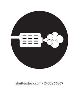 Car exhaust icon vector symbol template