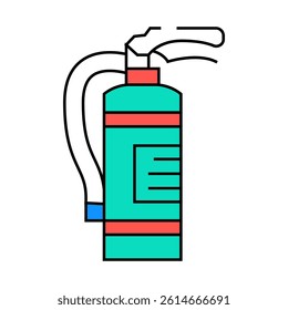 car extinguisher home accessory line icon vector. car extinguisher home accessory sign. isolated symbol illustration