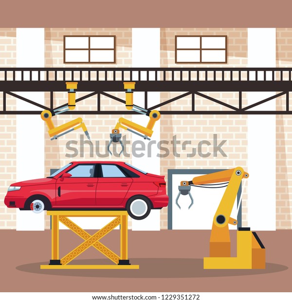 Car factory and\
shop