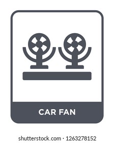 car fan icon vector on white background, car fan trendy filled icons from Car parts collection, car fan simple element illustration