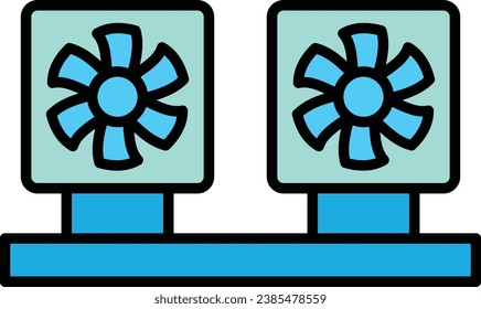 Car Fan vector icon. Can be used for printing, mobile and web applications.