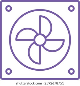 Car Fan vector icon. Can be used for printing, mobile and web applications.
