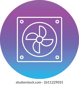 Car Fan vector icon. Can be used for printing, mobile and web applications.