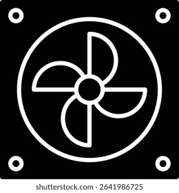 Car Fan vector icon. Can be used for printing, mobile and web applications.